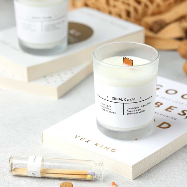 شمع فیتیله چوبی