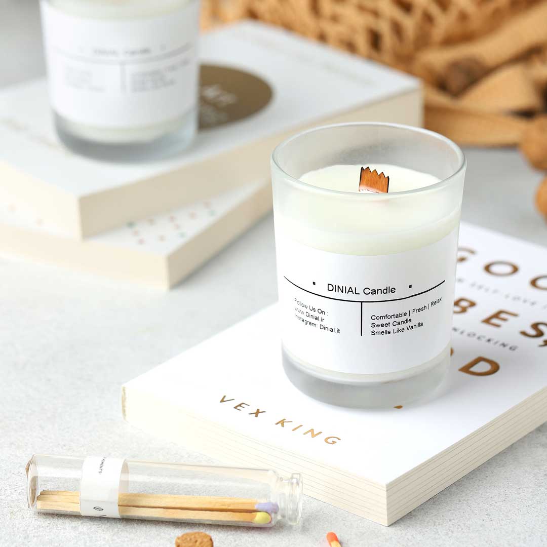 شمع فیتیله چوبی