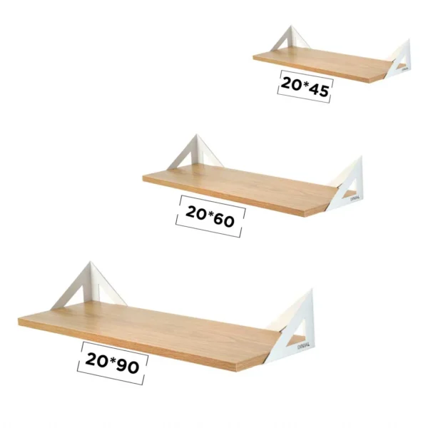 پک ۳ عددی شلف پایه مثلثی در سه سایز